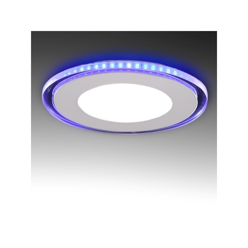 Chaise longue clímax Discurso Foco Downlight LED Circular con Cristal Duo (Blanco/Azul) Ø160Mm 15W 1200Lm  30.000H | Maskeluzes, Su tienda de iluminacion. Led